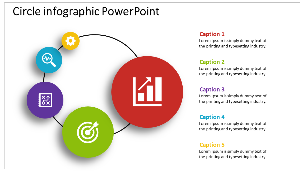 Circle Infographic PowerPoint  Template For Slides